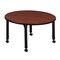 Regency Round Mobile Tables, 36 W, 36 L, 23-34 H, Wood, Metal, Cherry TB36RNDCHAPCBK - alternate 5